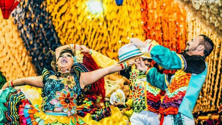 Vencedora do Festival de Quadrilhas da Paraíba se apresenta em arraiá