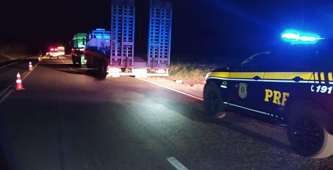 Caminhoneiro para em rodovia para verificar freios e morre atropelado
