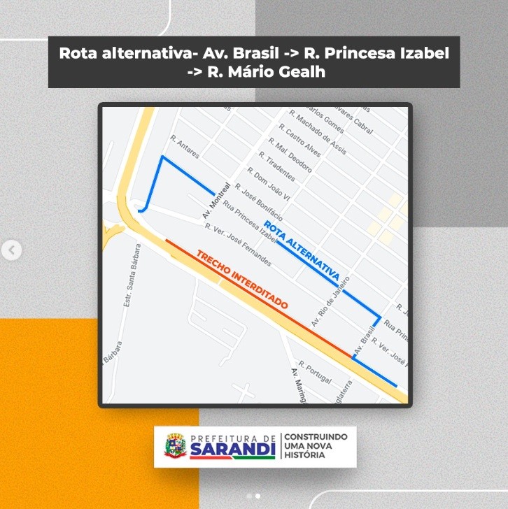 Trânsito na marginal da BR-376 ficará interditado nessa quarta (13)