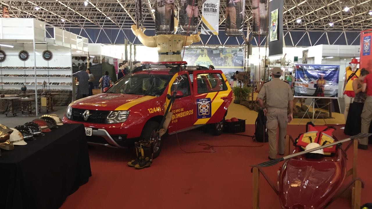 Corpo de Bombeiros tem estande na Expoingá 2018