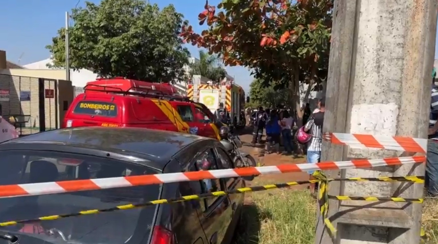 Princípio de incêndio em Cmei de Sarandi mobiliza Corpo de Bombeiros