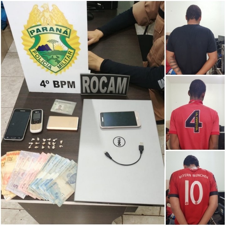 PM prende quatro suspeitos em flagrante