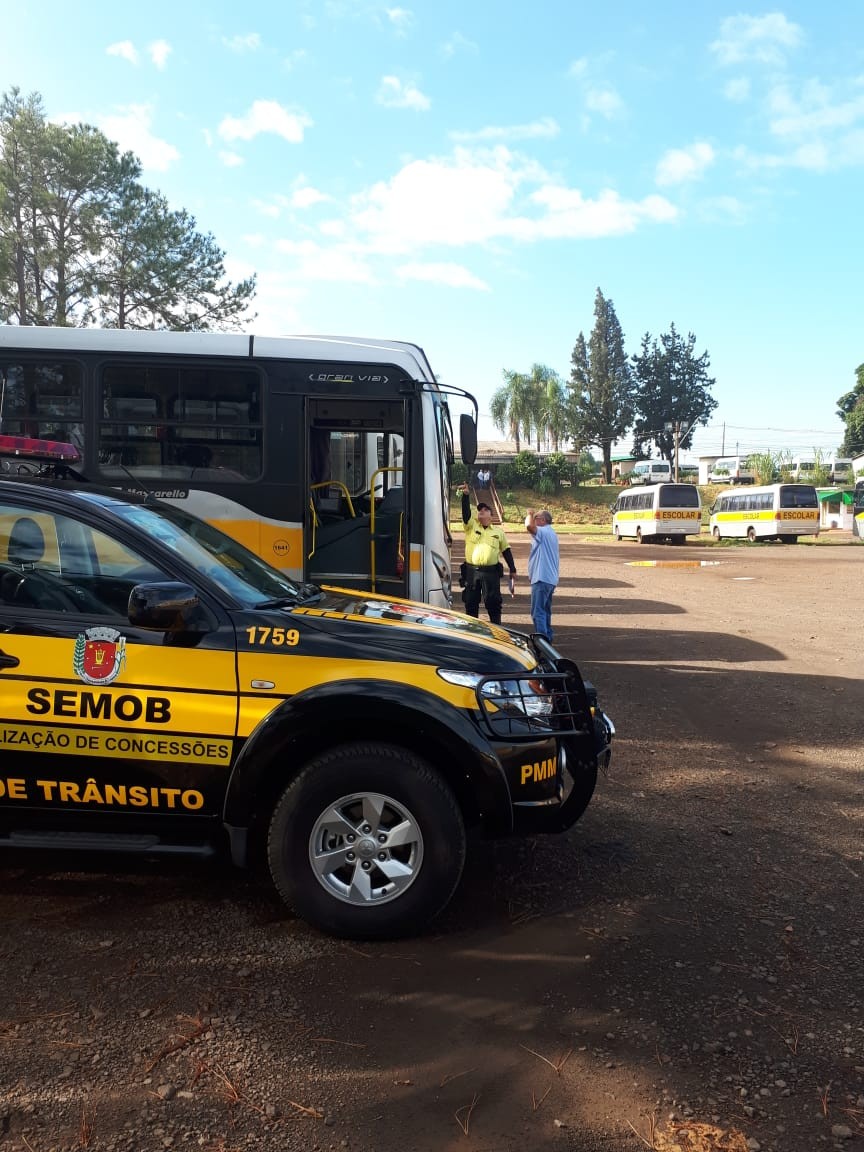Frota de transporte escolar está passando por vistoria