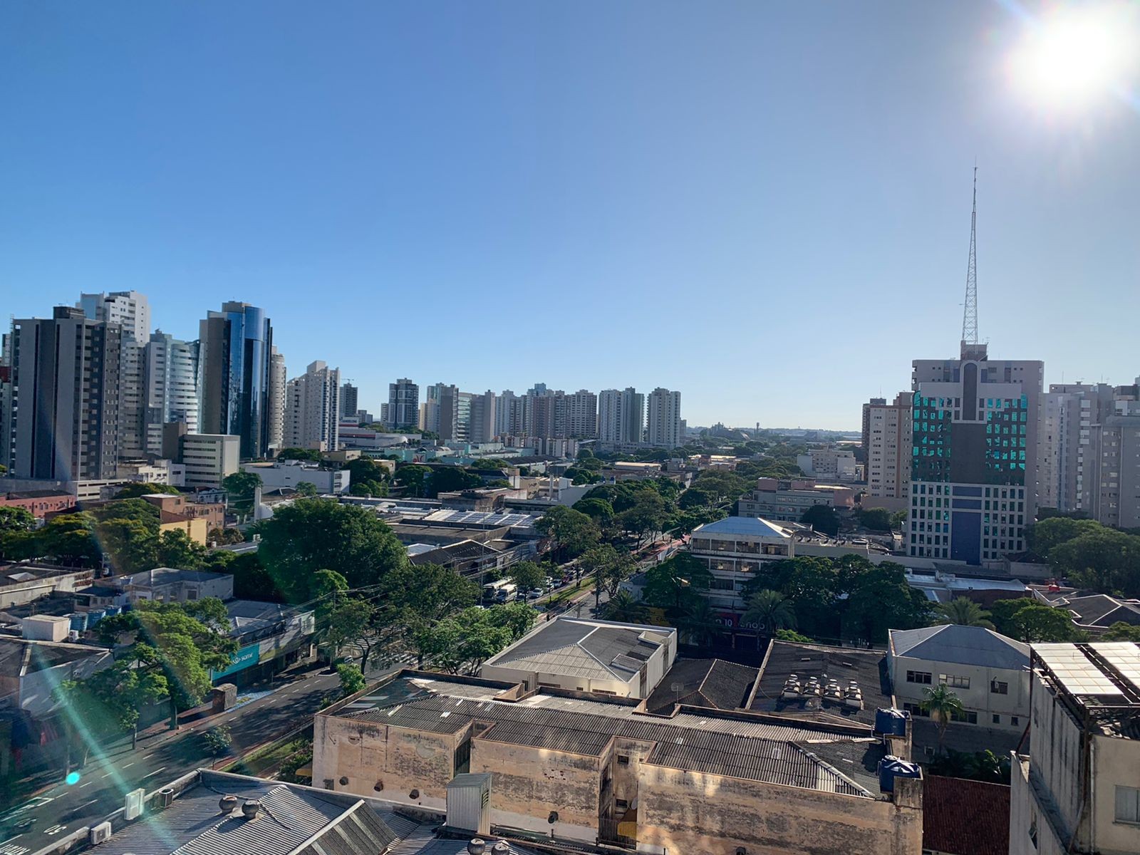 Quarta-feira será de altas temperaturas e dia ensolarado em Maringá