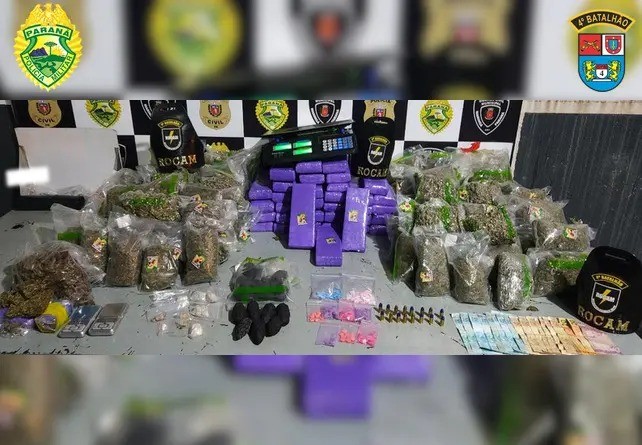 Motoboy que fazia entrega de drogas é preso em flagrante em Maringá