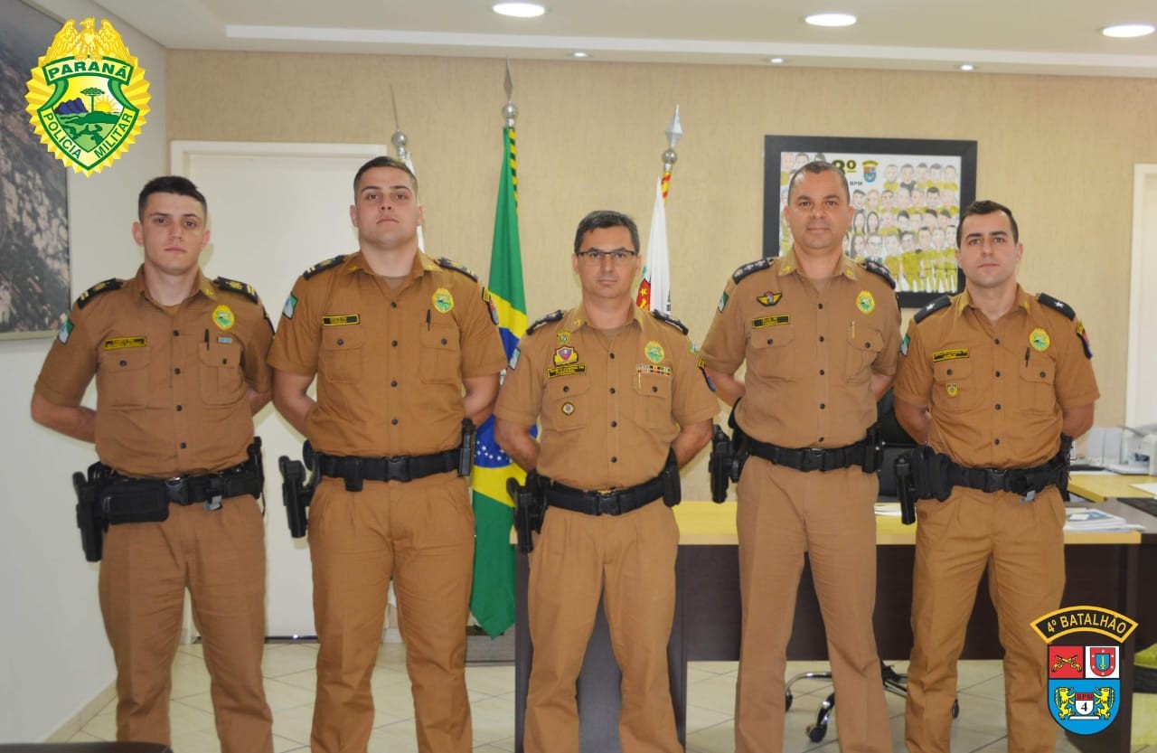 Aspirante e dois cadetes reforçam o 4º Batalhão da PM