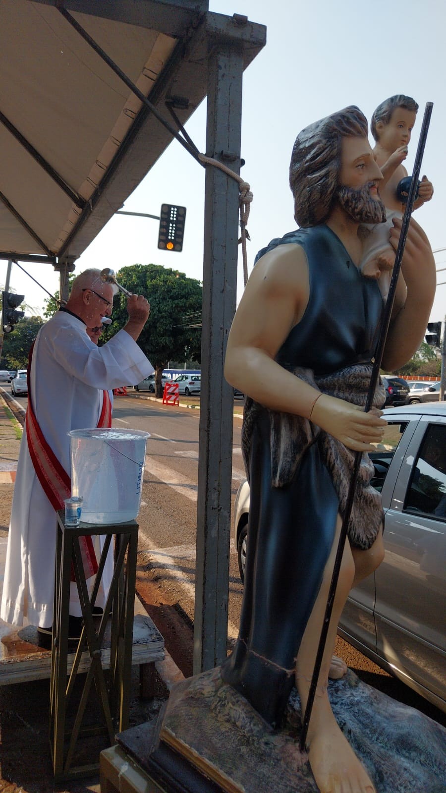 Motoristas recebem benção de São Cristóvão neste domingo (28)