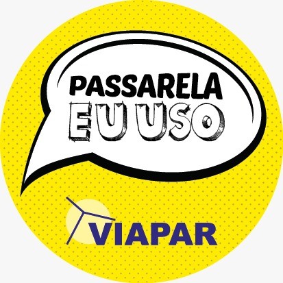 Viapar orienta pedestres sobre travessia segura