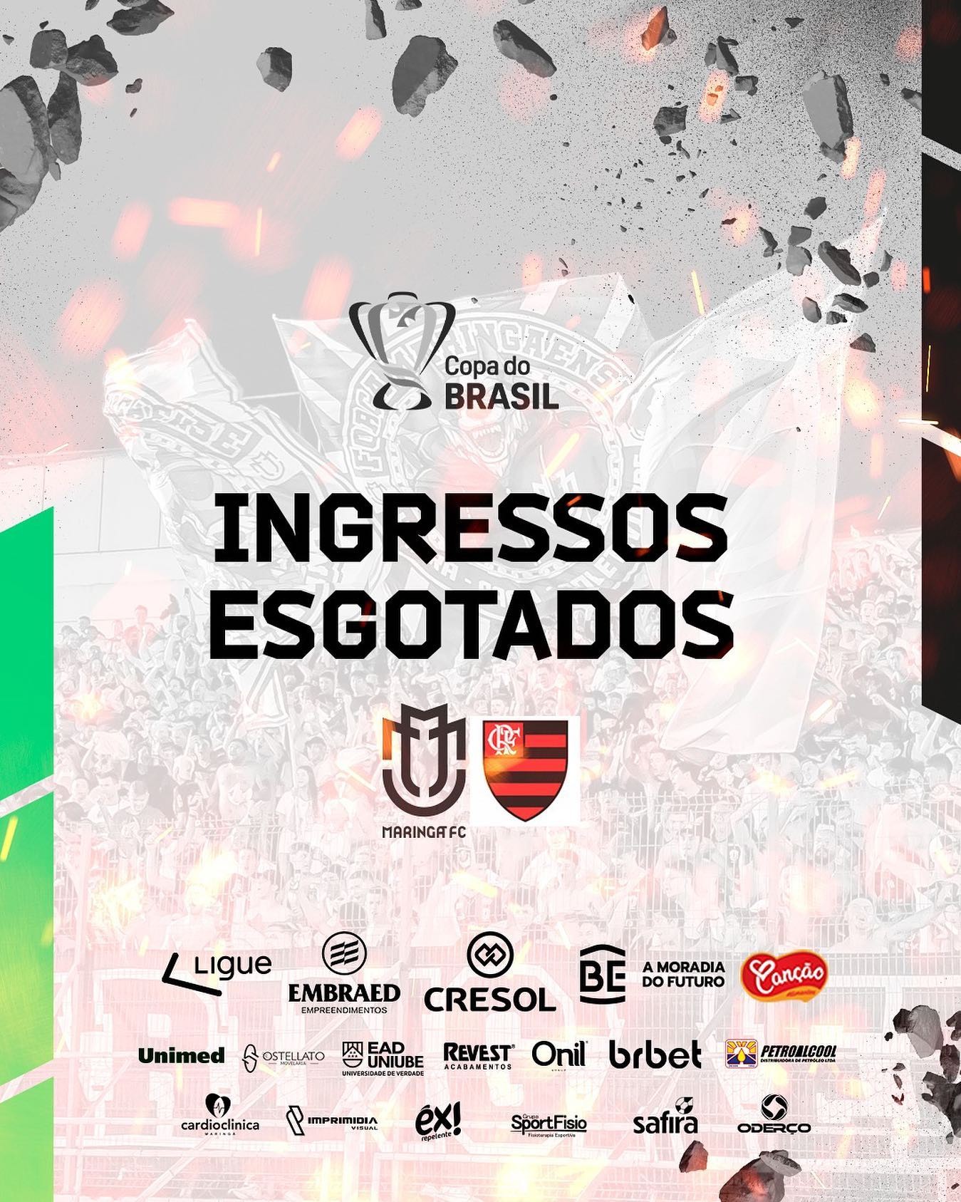 Em apenas 40 minutos, ingressos para jogo esgotaram