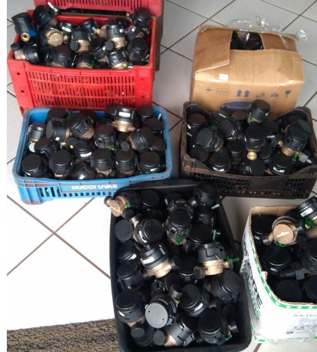 Guarda Municipal de Sarandi apreende 709 hidrômetros