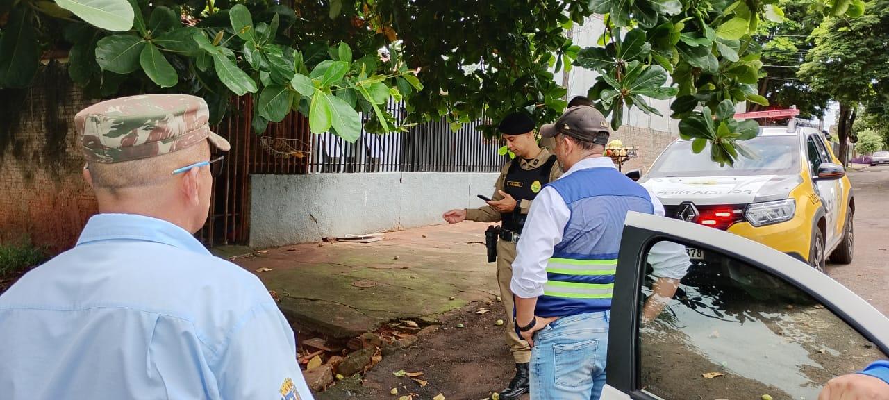 Suspeito de furtar água da rede de abastecimento vai para delegacia