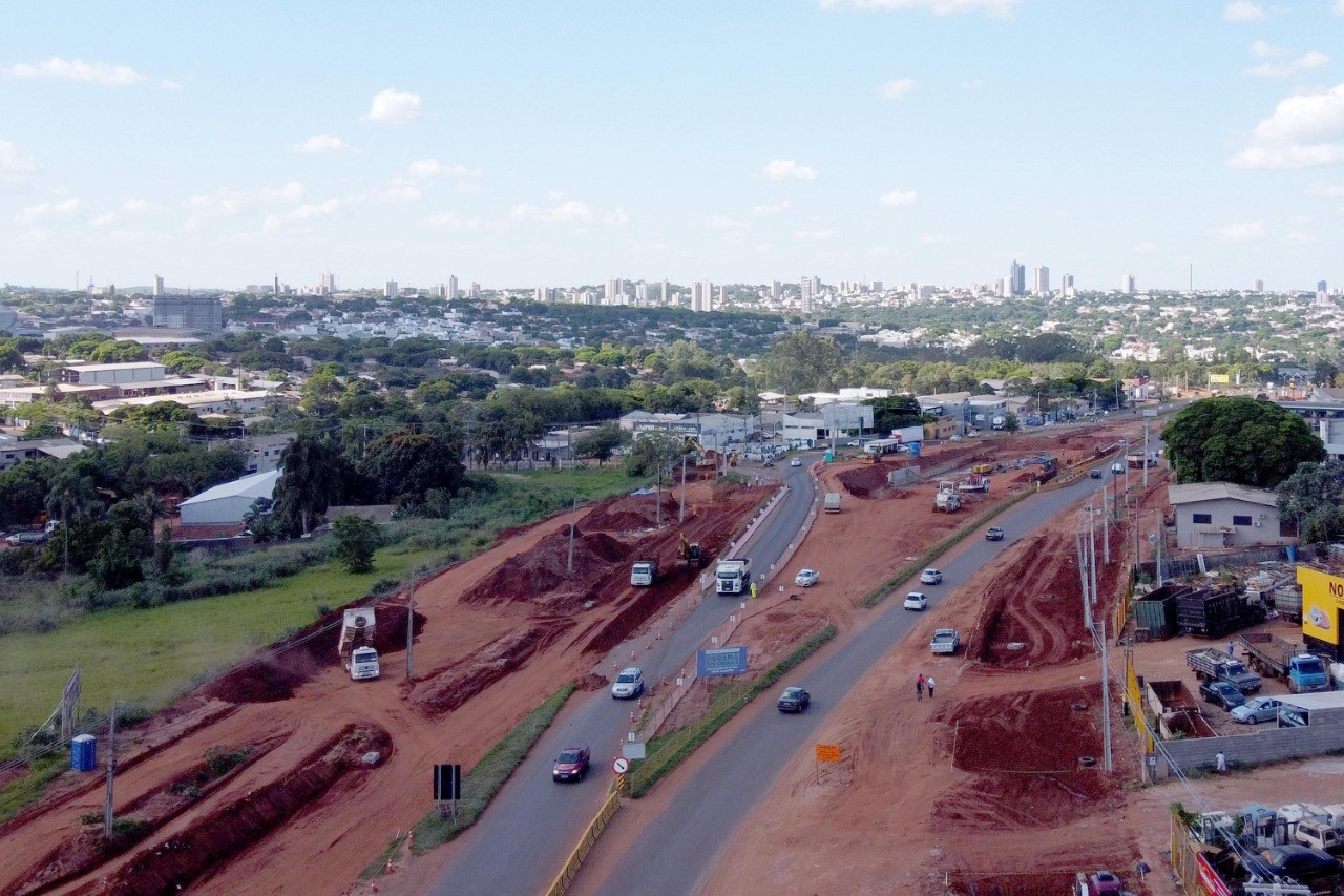 Com 43% das obras concluídas, viadutos pretendem solucionar o tráfego no Trevo Gaúchão