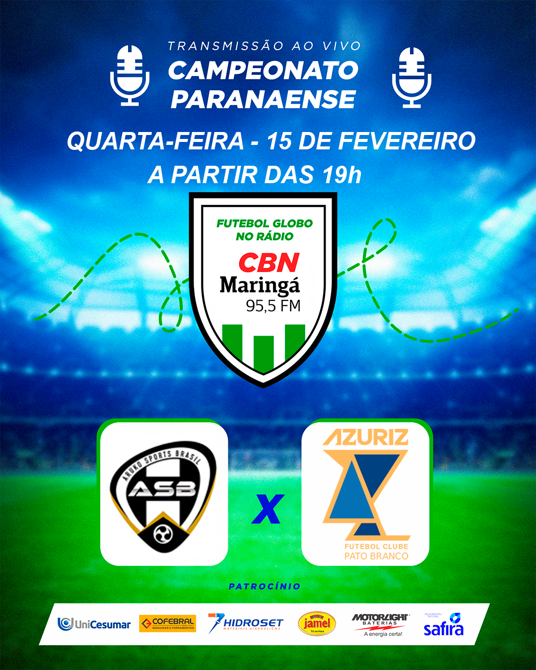 Aruko entra em campo logo mais às 19h15