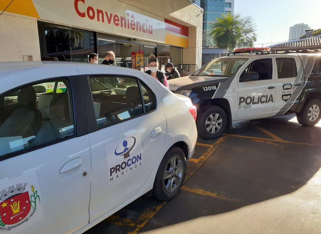Polícia Civil, Procon e Guarda Municipal percorrem postos de combustíveis de Maringá