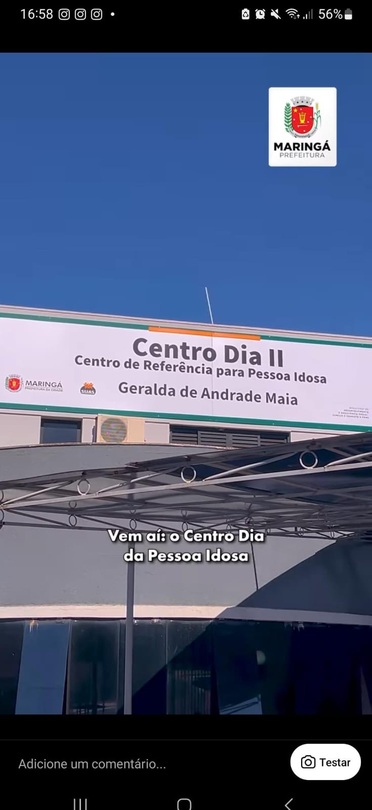 SAS inaugura segundo Centro Dia para Idosos de Maringá