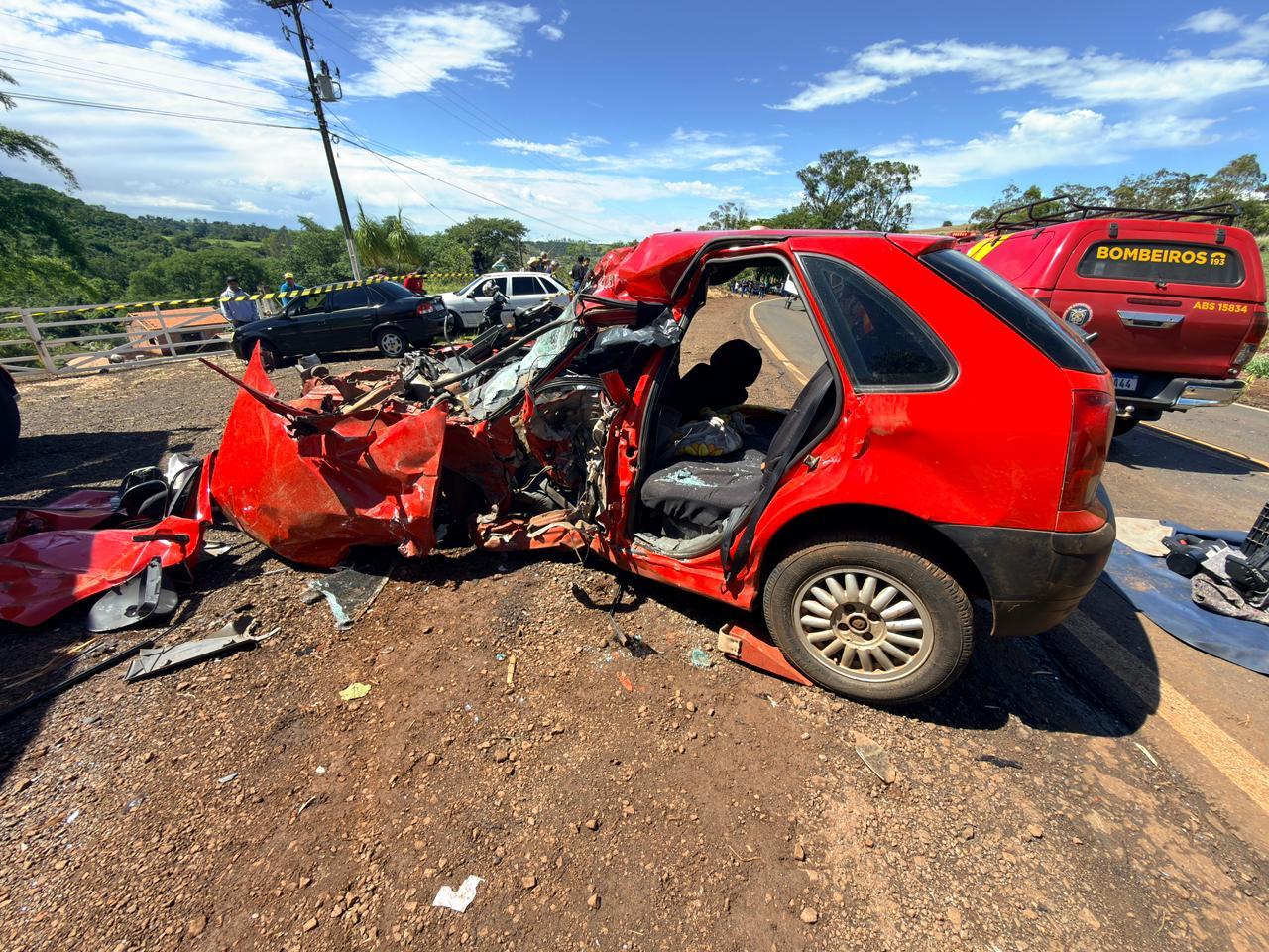 Motorista morre e criança fica gravemente ferida em acidente na BR-369