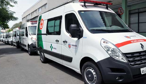 Cinco ambulâncias novas reforçam a frota do HM de Maringá