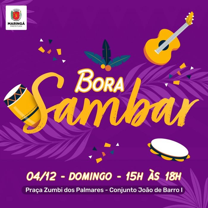 Domingo tem música para celebrar o Dia Municipal do Samba