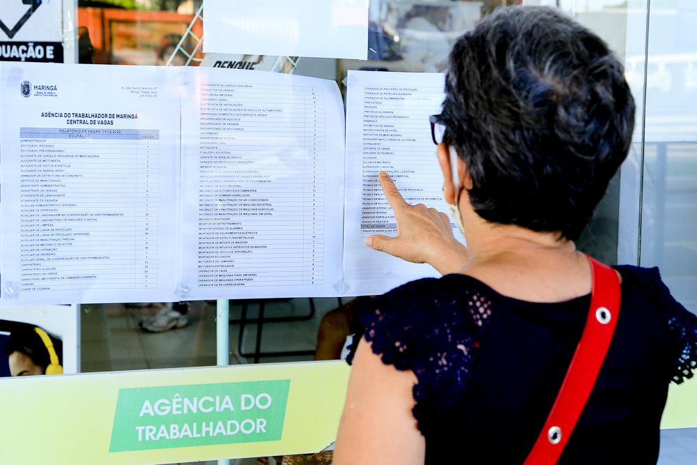 Agência do Trabalhador de Maringá abre 1.020 vagas de emprego; confira oportunidades