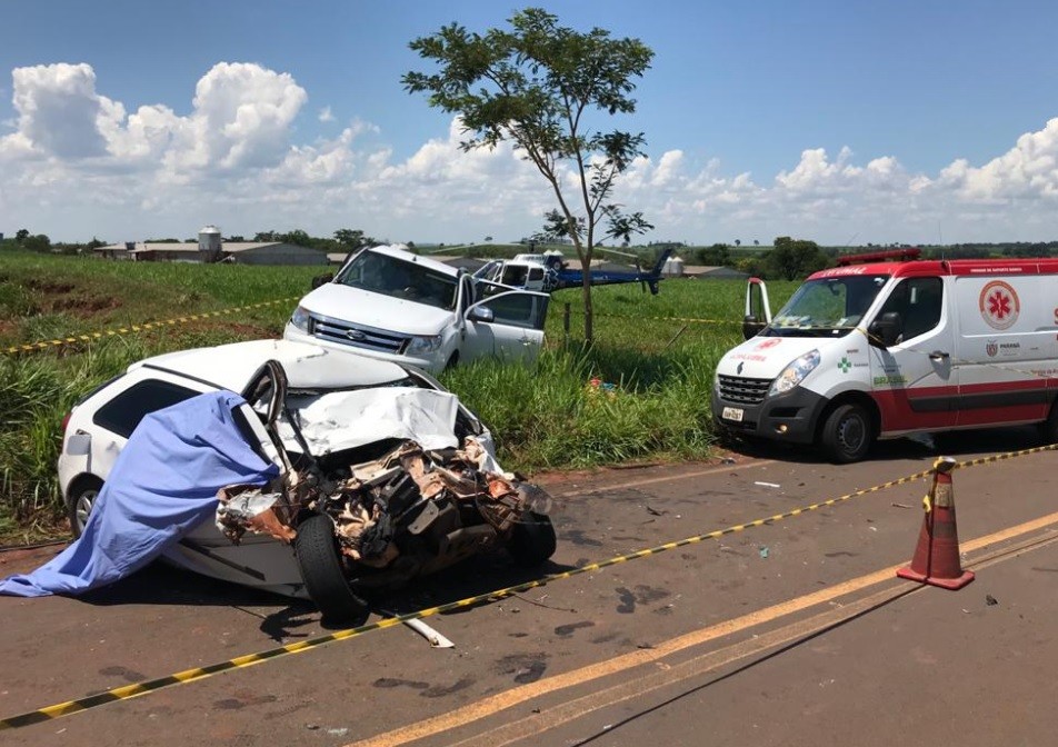 Duas pessoas morrem em acidente na PR-340