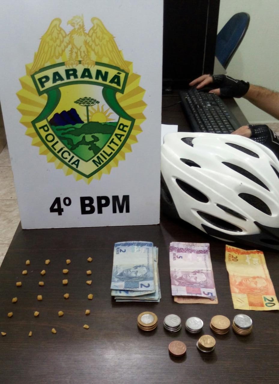 Ciclopatrulhamento apreende adolescente com drogas em Maringá