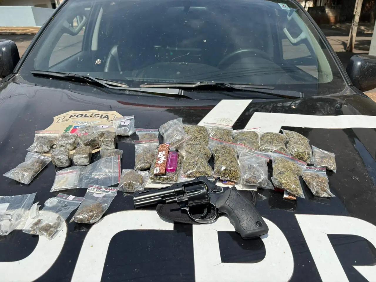 Casal é preso durante ação da Polícia Civil com veículos furtados e drogas em Maringá