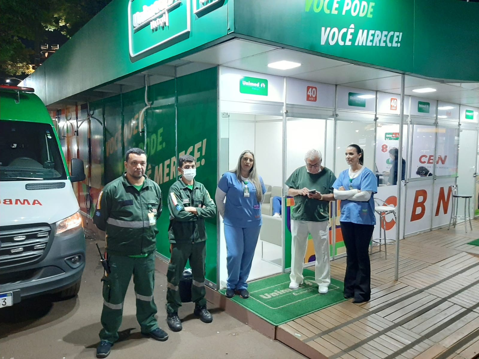 Unimed presta atendimento aos visitantes da Expoingá