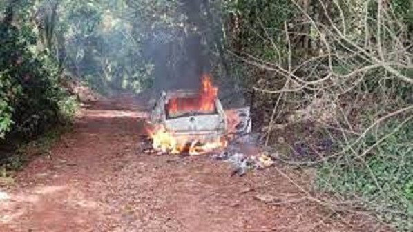 Mulher é amarrada e queimada viva dentro de carro em Rolândia