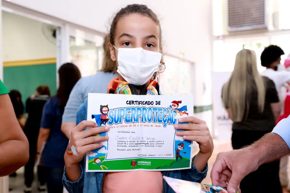 Covid-19: Maringá começa a vacinar crianças sem comorbidades nessa quarta (19); veja o cronograma