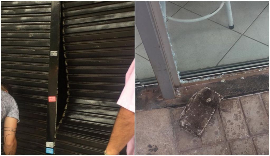 Duas lojas do centro arrombadas esta noite