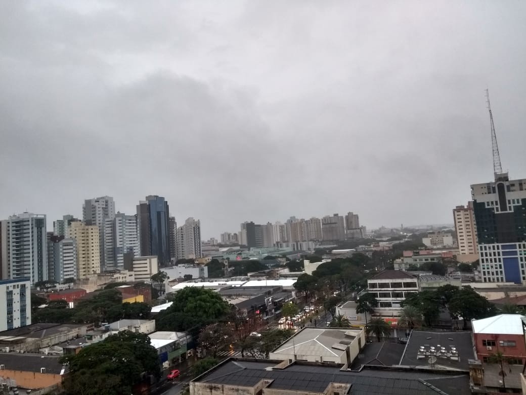 Simepar prevê fim de semana chuvoso para Maringá