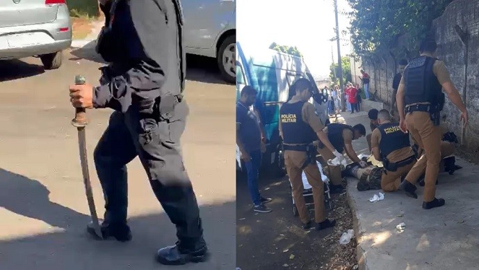 Homem é baleado e preso após atacar policial em fórum em Andirá