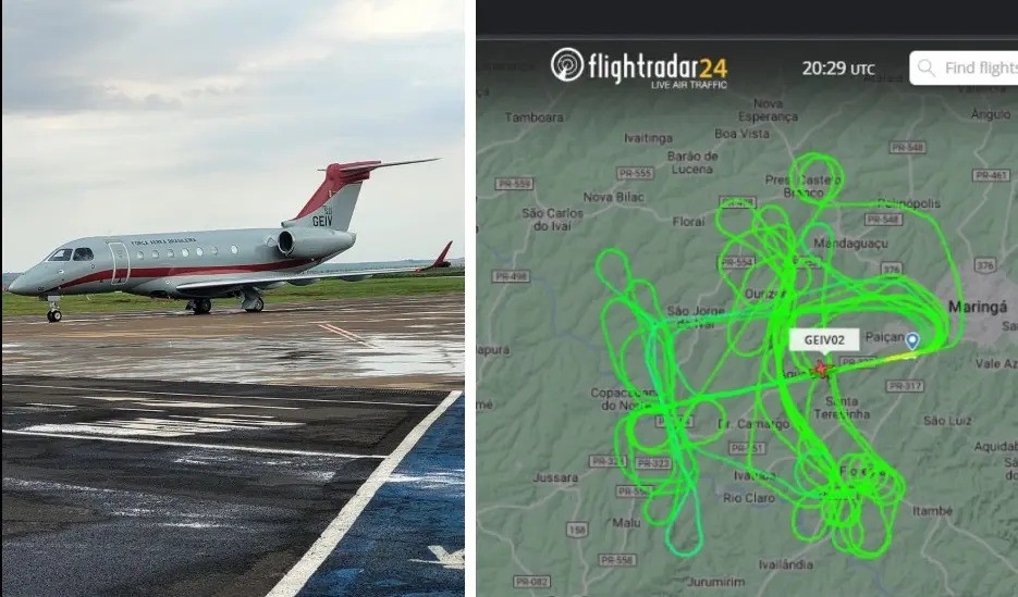 Por que o avião da Força Aérea Brasileira sobrevoou Maringá?