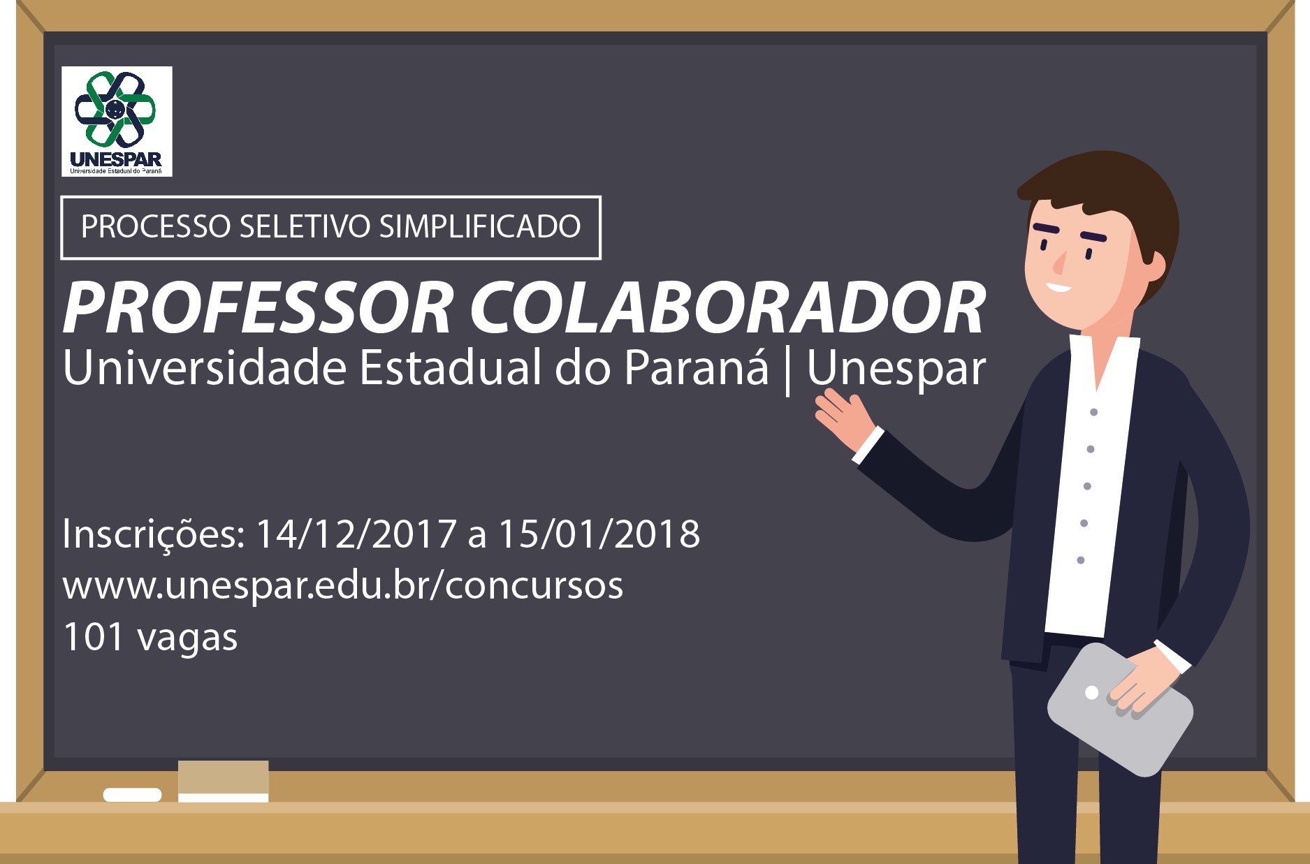 Unespar realiza teste seletivo para contratação de professores