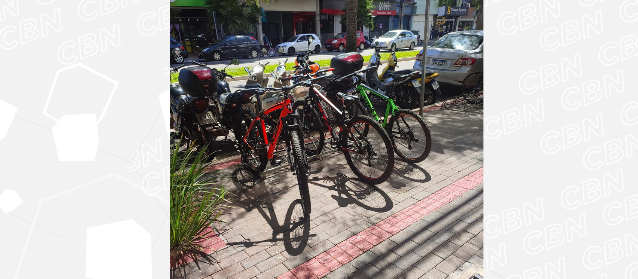 Polícia investiga furto de bicicleta no centro de Maringá e orienta ciclistas. Veja vídeo