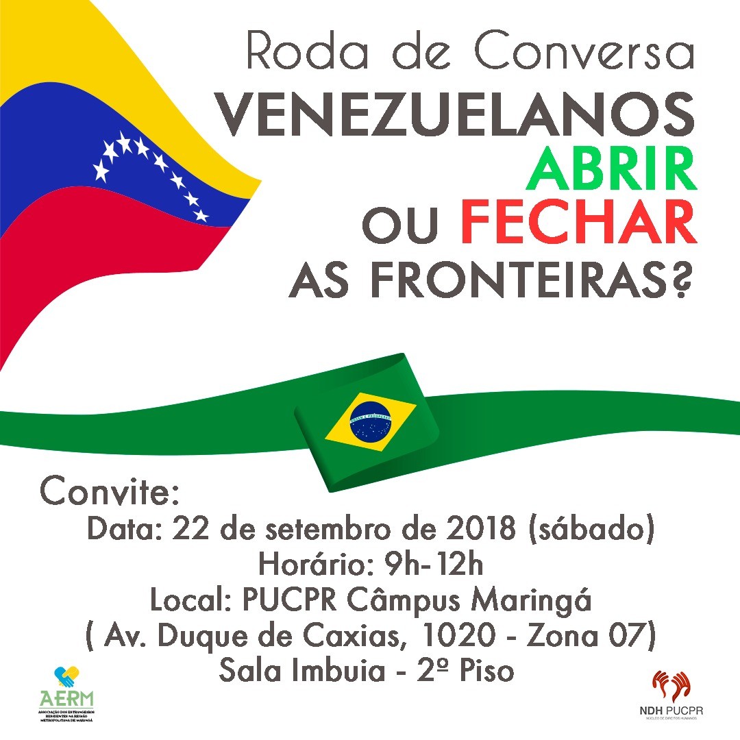 Roda de conversa debate a questão dos refugiados venezuelanos