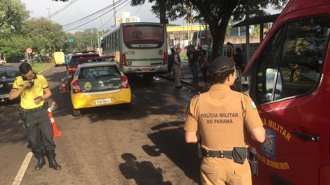 Idosa morre após ser atropelada por ônibus do transporte coletivo em Maringá
