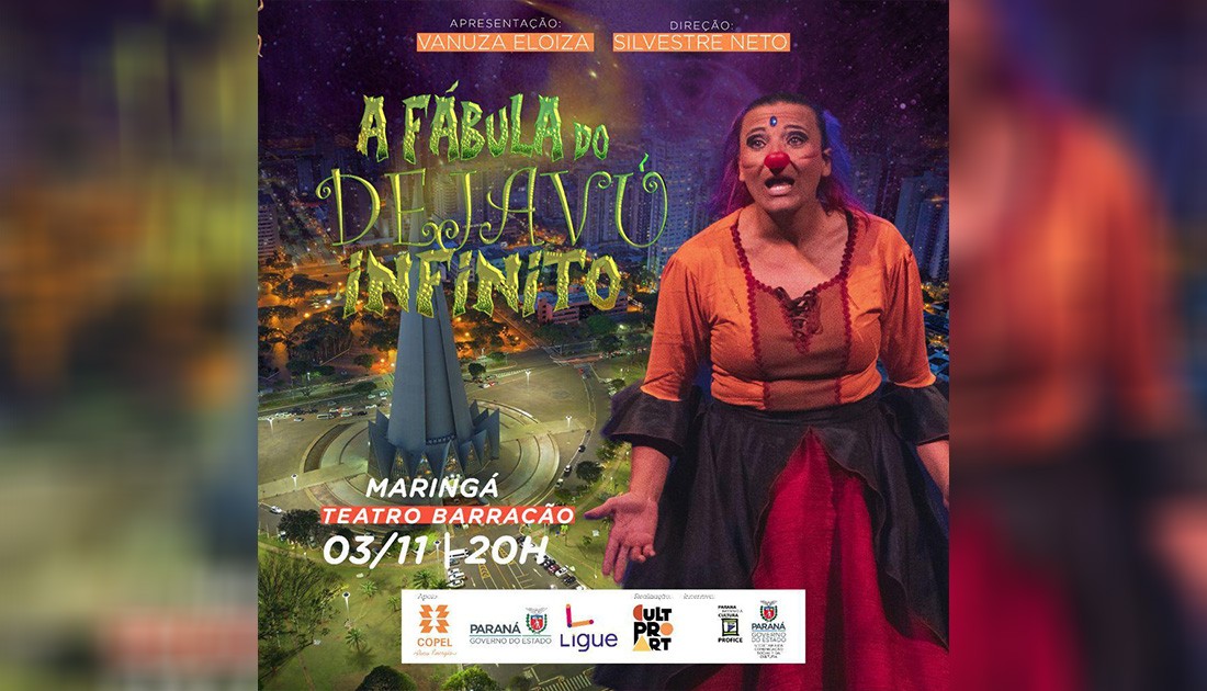Espetáculo que circula pelo Paraná se apresenta em Maringá na quarta-feira (3)