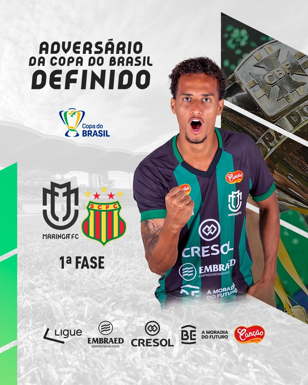 Maringá enfrenta o Sampaio Corrêa na primeira fase da competição