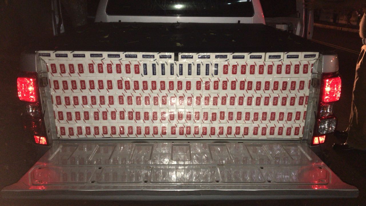 PRE apreende 50 caixas de cigarro contrabandeados
