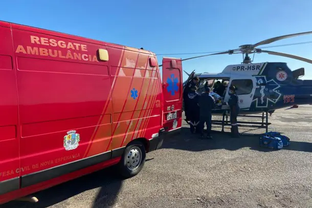 Idosa fica gravemente ferida ao ser atropelada em Nova Esperança
