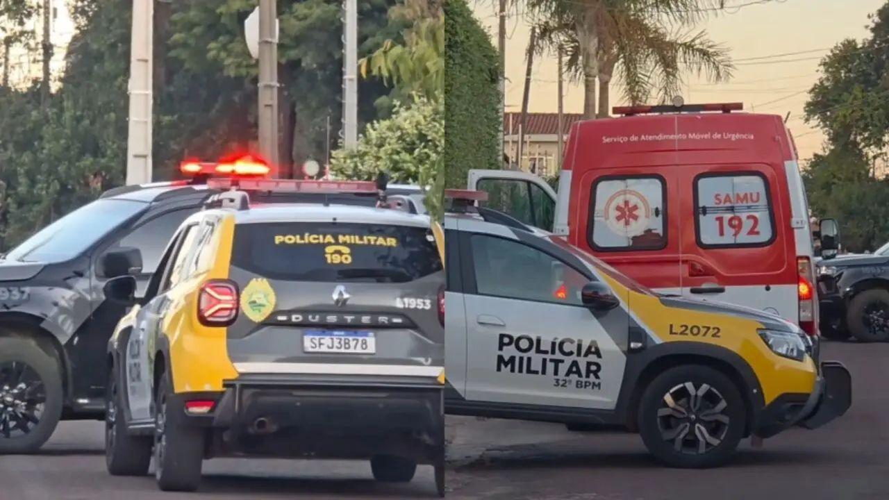 Suspeito armado troca tiros com a polícia e morre