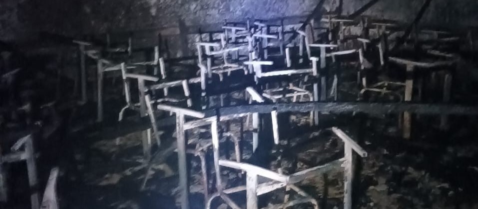 PC prende suspeito de incendiar escola; prejuízo de R$ 2 mi