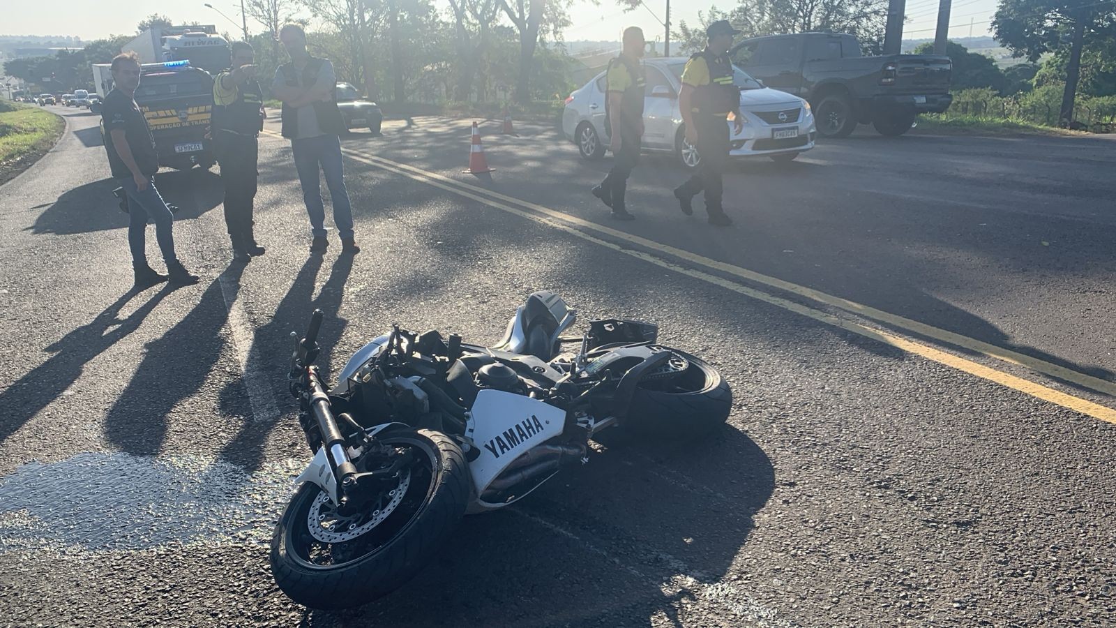 Motociclista e pedestre morrem em acidente no Contorno Sul