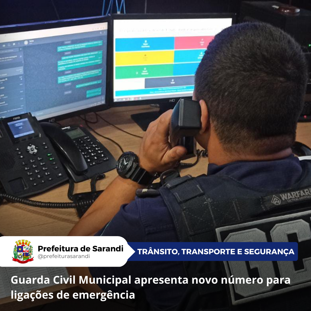 Linha 0800 é lançada para melhorar comunicação com a Guarda Municipal