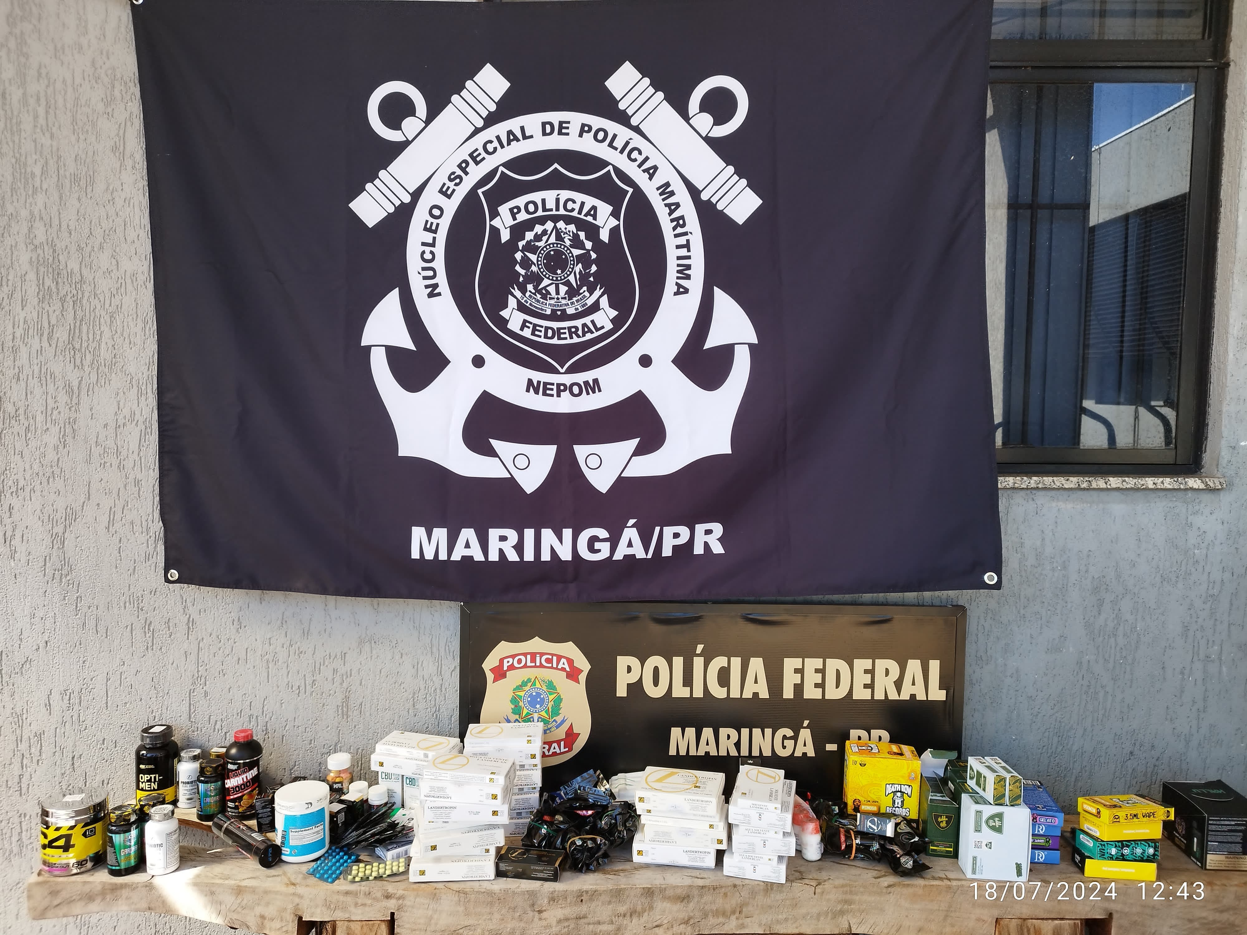 Suspeito é preso com anabolizantes e cigarros eletrônicos