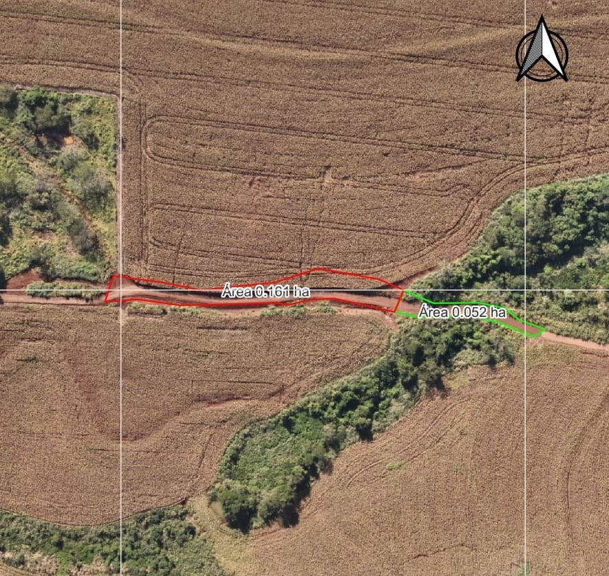 Polícia Ambiental flagra área de desflorestamento em Quarto Centenário