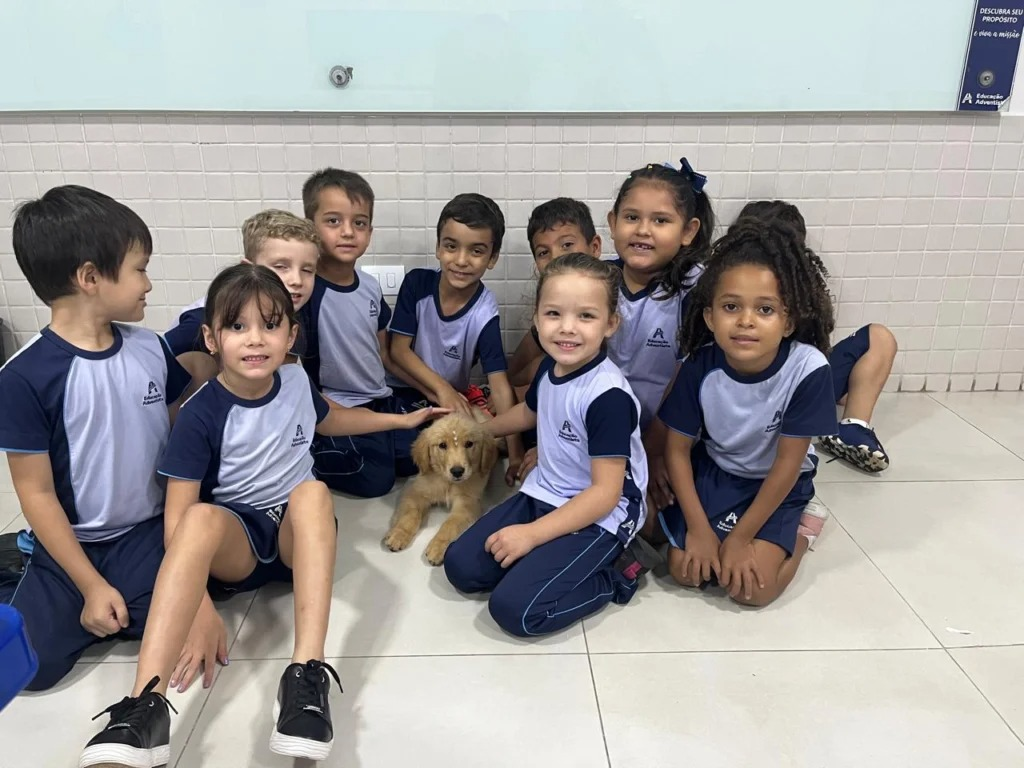 Colégio da região usa cão para incentivar bem-estar emocional dos alunos