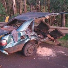 Três pessoas morrem e duas ficam feridas em acidente na PR-444