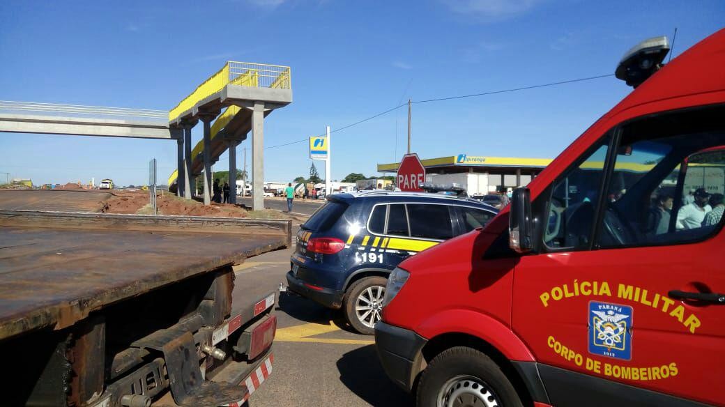 Manifestante morre atropelado na BR-376